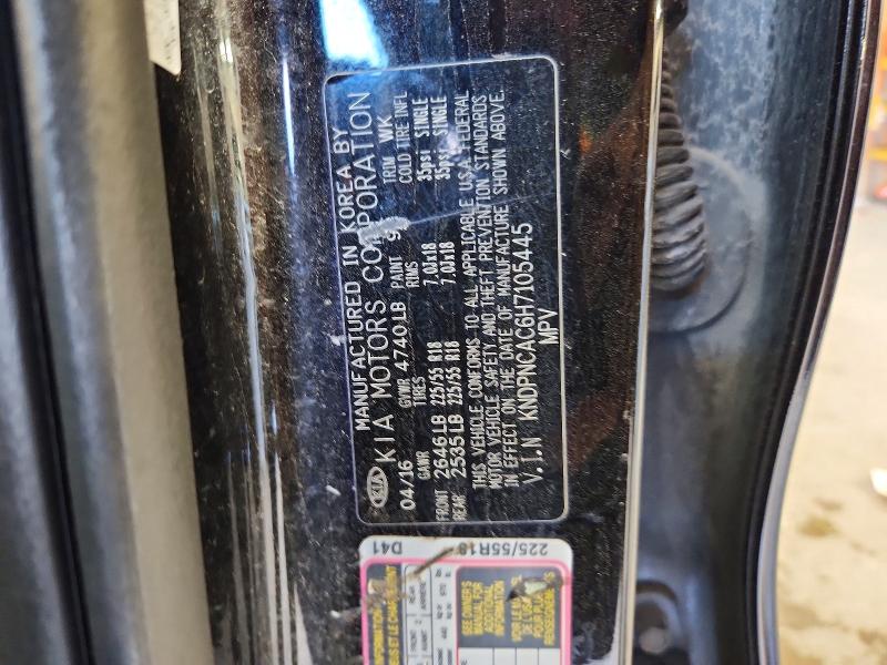 67820056 :رقم المزاد ، KNDPNCAC6H7105445 vin ، 2017 Kia Sportage مزاد بيع