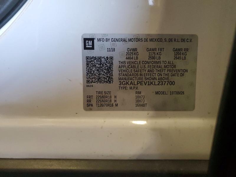 Продажа на аукционе авто 2019 Gmc Terrain, vin: 3GKALPEV1KL237700, номер лота: 66089596