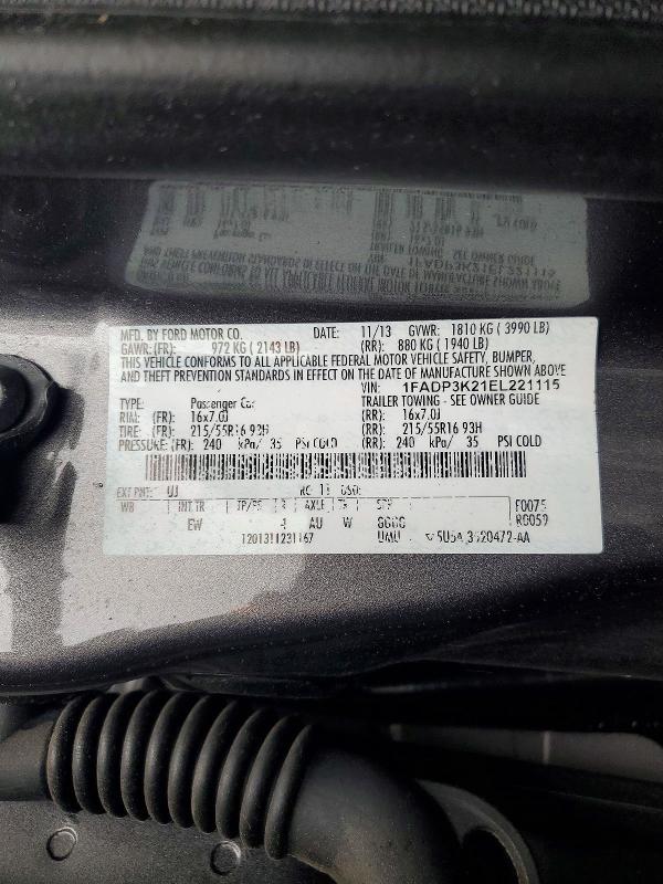 Продаж на аукціоні авто 2014 Ford Focus, vin: 1FADP3K21EL221115, номер лоту: 68875666