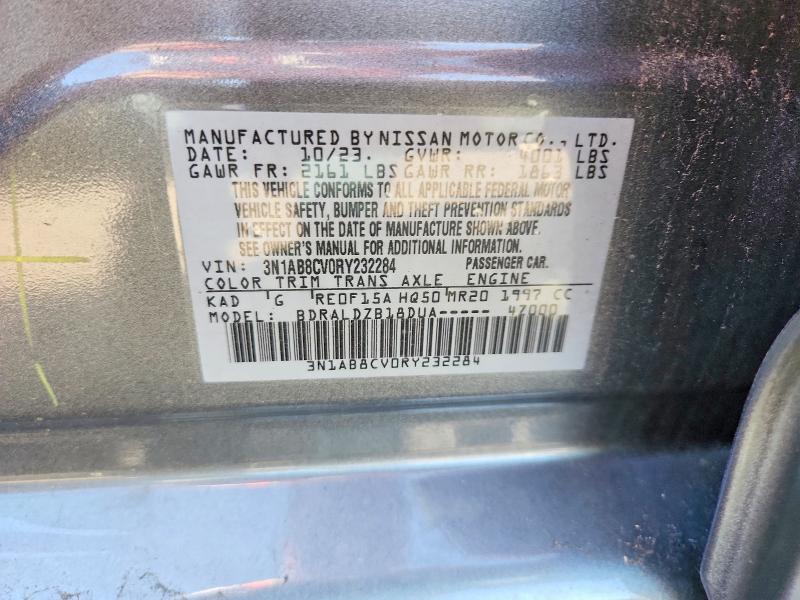 Aukcja sprzedaży 2024 Nissan Sentra, vin: 3N1AB8CV0RY232284, numer aukcji: 68988666