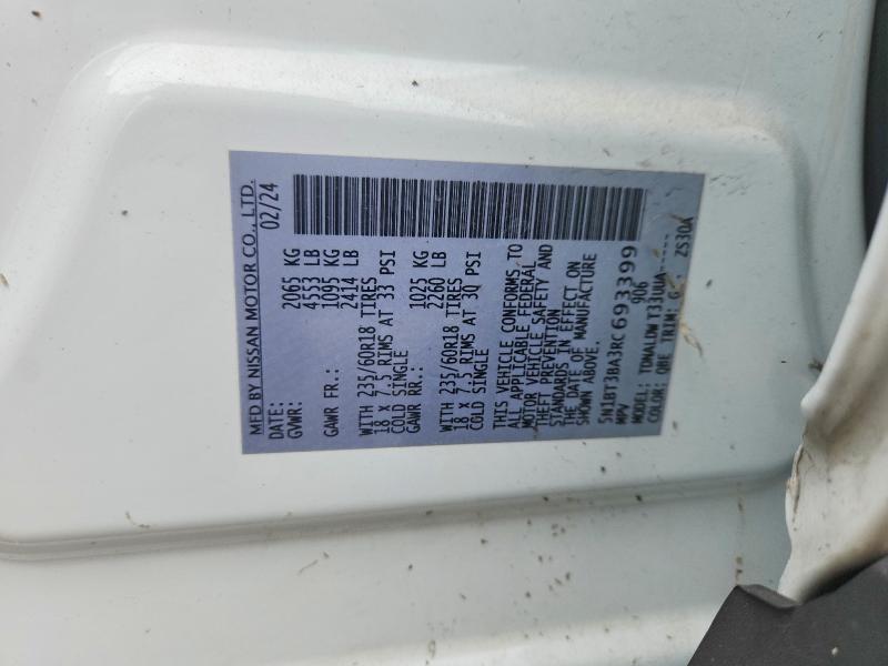 Aukcja sprzedaży 2024 Nissan Rogue, vin: 5N1BT3BA3RC693399, numer aukcji: 70521756