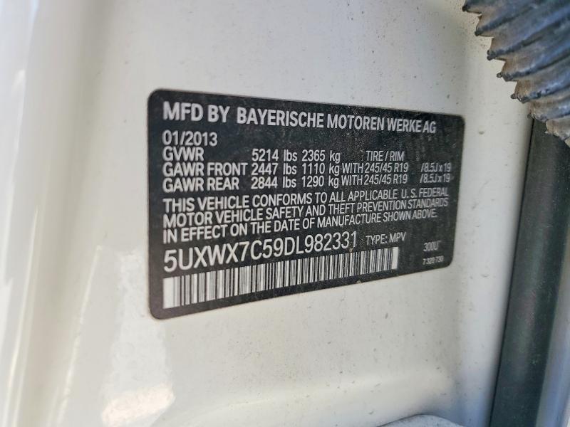Aukcja sprzedaży 2013 Bmw X3, vin: 5UXWX7C59DL982331, numer aukcji: 68019486
