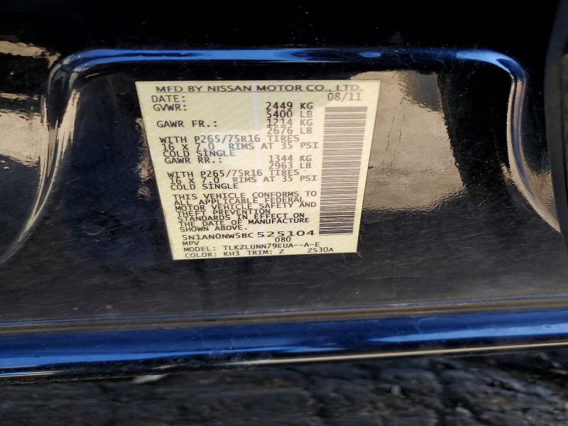 Продажа на аукционе авто 2011 Nissan Xterra, vin: 5N1AN0NW5BC525104, номер лота: 67029066