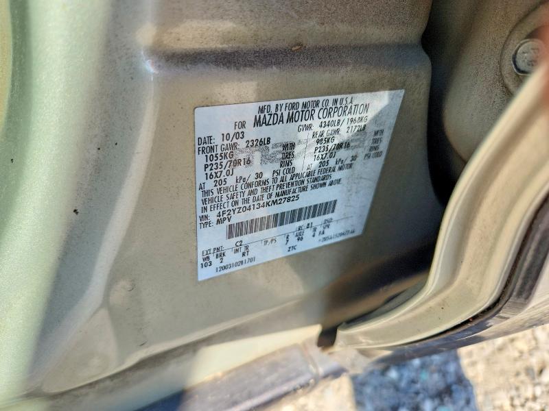 Продаж на аукціоні авто 2004 Mazda Tribute, vin: 4F2YZ04134KM27825, номер лоту: 68822916