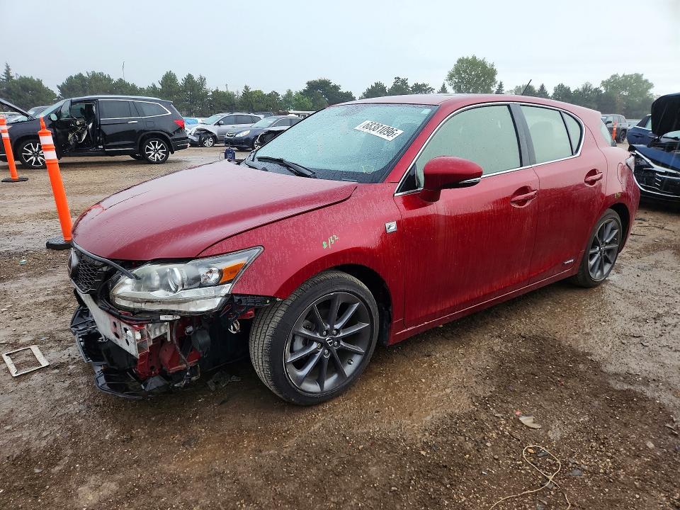 2012 Lexus Ct მანქანა იყიდება აუქციონზე, vin: JTHKD5BH6C2068727, აუქციონის ნომერი: 68381096