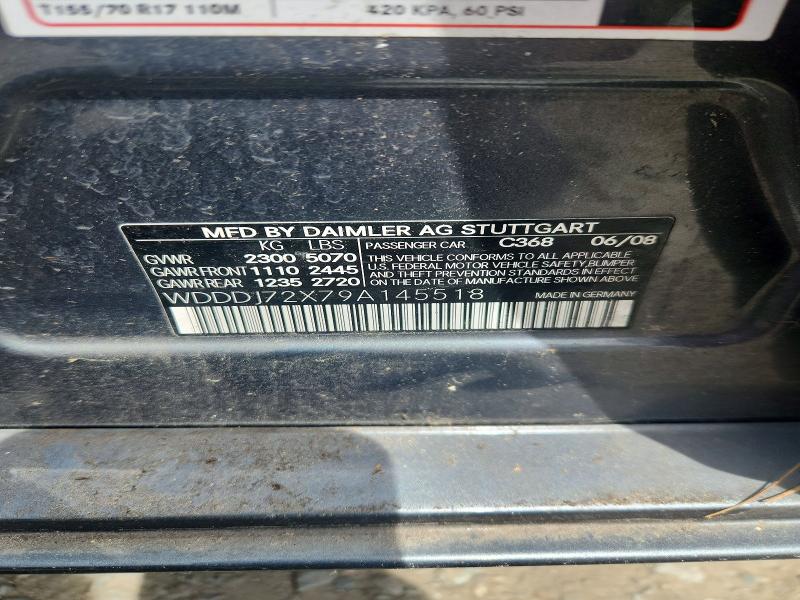Продаж на аукціоні авто 2009 Mercedes-benz Cls, vin: WDDDJ72X79A145518, номер лоту: 68428186
