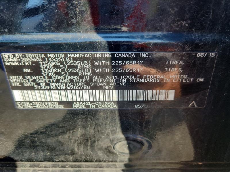 2015 Toyota Rav4 მანქანა იყიდება აუქციონზე, vin: 2T3ZFREV9FW205786, აუქციონის ნომერი: 68047966