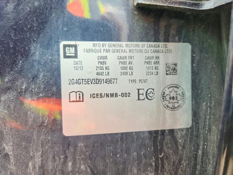Aukcja sprzedaży 2013 Buick Regal, vin: 2G4GT5EV3D9149677, numer aukcji: 68654146