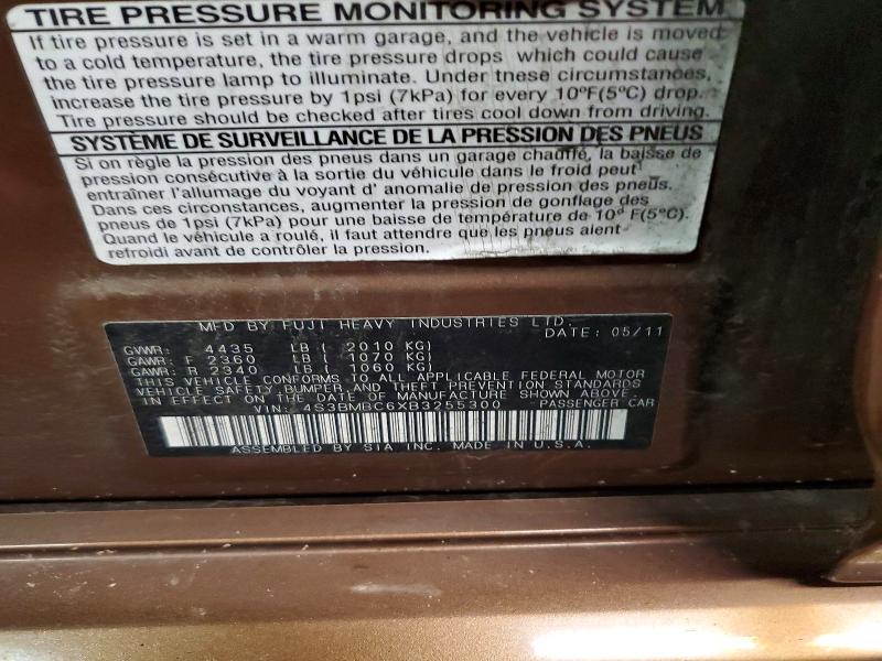 Продажа на аукционе авто 2011 Subaru Legacy, vin: 4S3BMBC6XB3255300, номер лота: 67843816