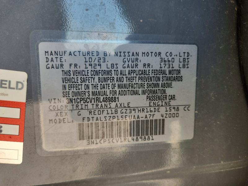 Aukcja sprzedaży 2024 Nissan Kicks, vin: 3N1CP5CV1RL489881, numer aukcji: 67173316