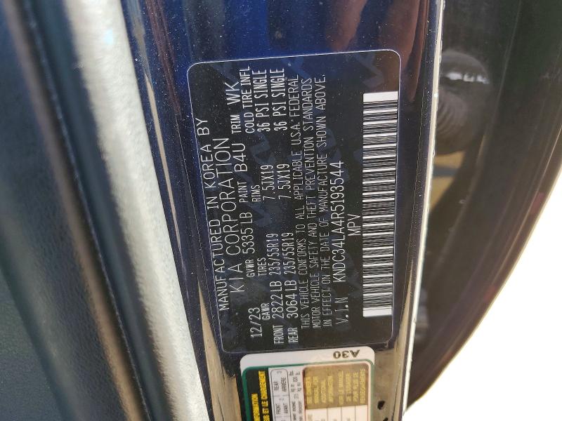 2024 Kia Ev6 მანქანა იყიდება აუქციონზე, vin: KNDC34LA4R5193544, აუქციონის ნომერი: 69417766