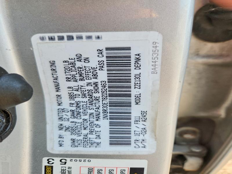 Aukcja sprzedaży 2008 Toyota Corolla, vin: 1NXBR30E78Z052463, numer aukcji: 67254216