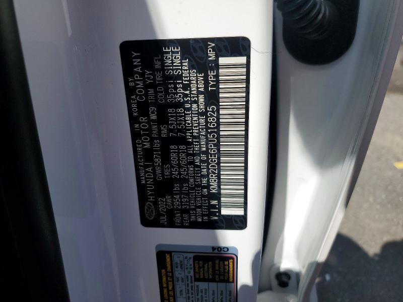 68943986 :رقم المزاد ، KM8R2DGE6PU516825 vin ، 2023 Hyundai Palisade مزاد بيع
