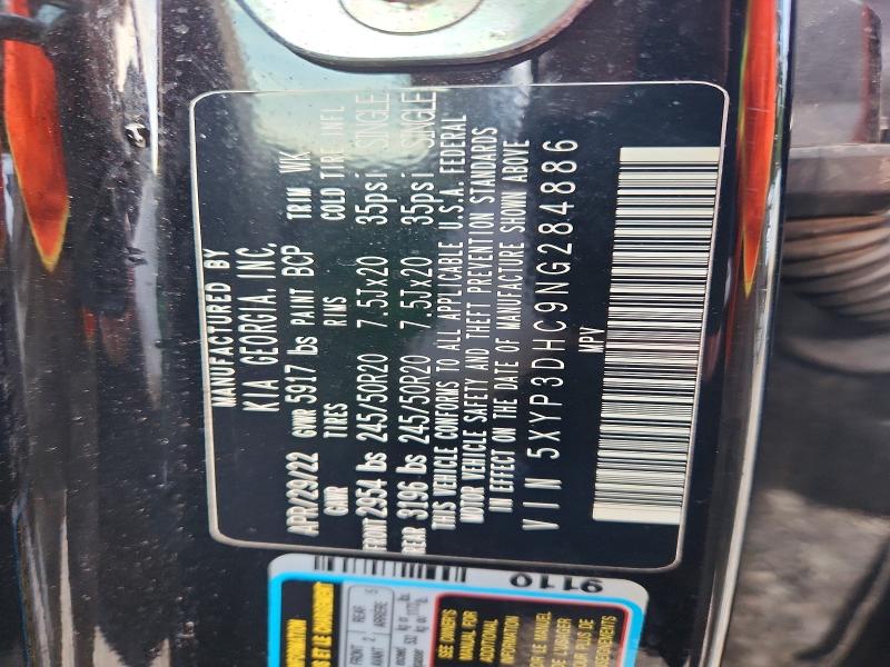 Aukcja sprzedaży 2022 Kia Telluride, vin: 5XYP3DHC9NG284886, numer aukcji: 67621026