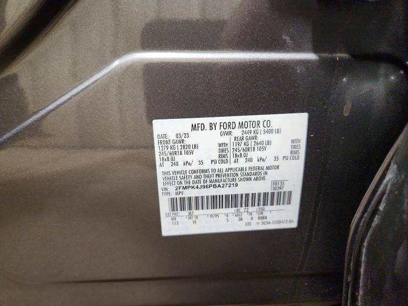 Продаж на аукціоні авто 2023 Ford Edge, vin: 2FMPK4J96PBA27219, номер лоту: 68175576