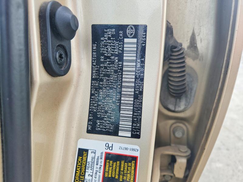 Aukcja sprzedaży 2012 Toyota Camry, vin: 4T1BF1FK3CU047148, numer aukcji: 67722336
