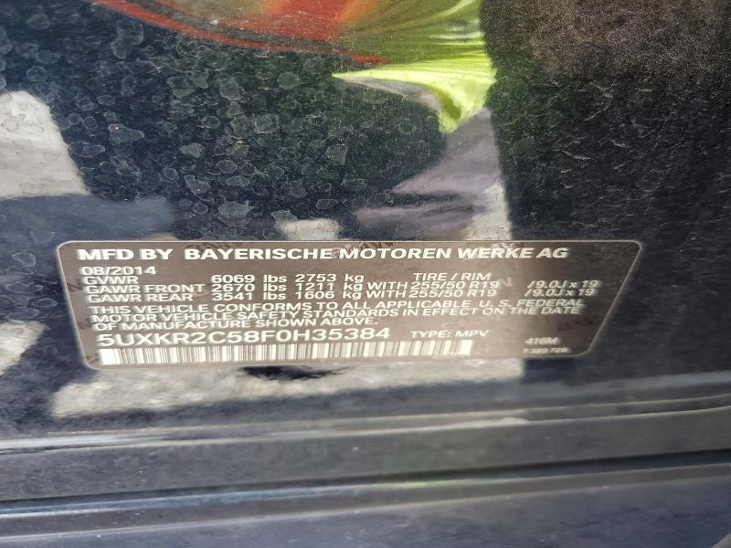 2015 Bmw X5 მანქანა იყიდება აუქციონზე, vin: 5UXKR2C58F0H35384, აუქციონის ნომერი: 68586876