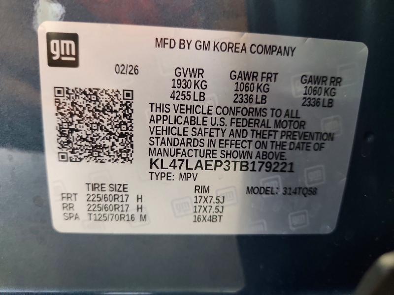 Aukcja sprzedaży 2026 Buick Envista, vin: KL47LAEP3TB179221, numer aukcji: 69424416