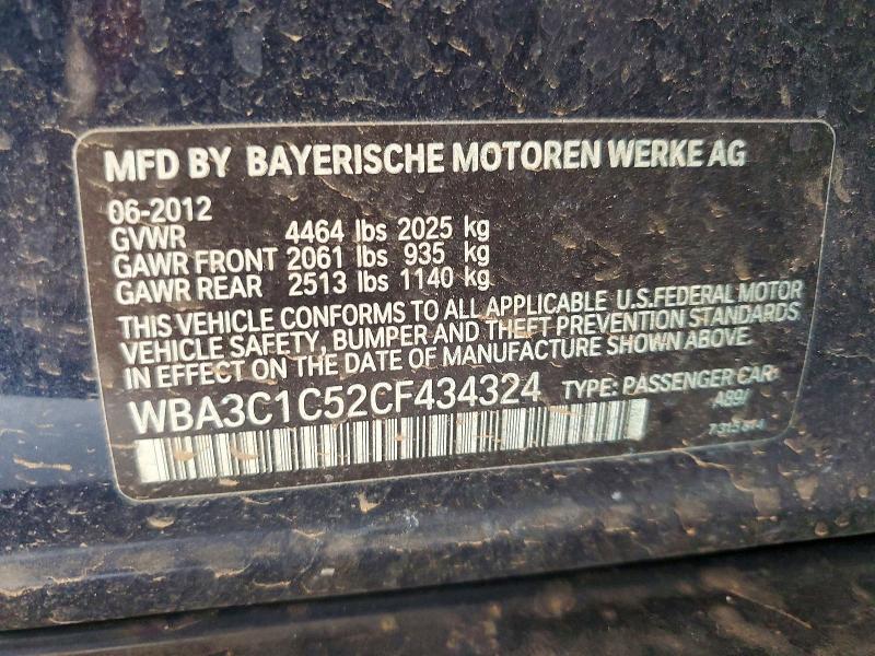 69157676 :رقم المزاد ، WBA3C1C52CF434324 vin ، 2012 Bmw 328 مزاد بيع