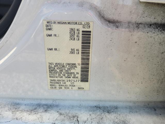Aukcja sprzedaży 2019 Nissan Altima, vin: 1N4BL4BV3KC197527, numer aukcji: 68911816