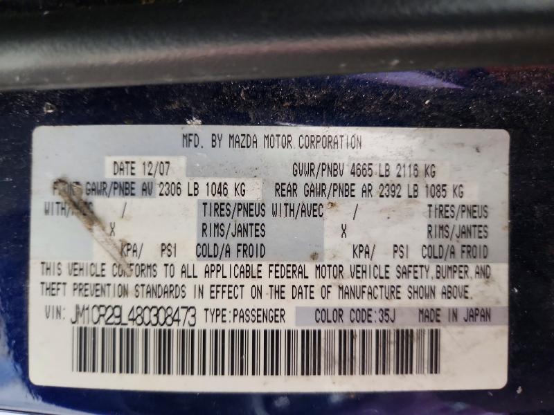 Aukcja sprzedaży 2008 Mazda 5, vin: JM1CR29L480308473, numer aukcji: 67479636