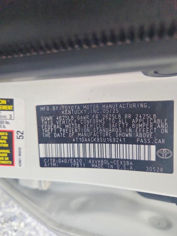 Продаж на аукціоні авто 2025 Toyota Camry, vin: 4T1DAACK8SU169241, номер лоту: 69739046
