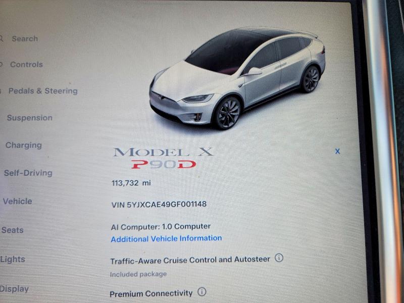 Продажа на аукционе авто 2016 Tesla Model X, vin: 5YJXCAE49GF001148, номер лота: 67543746