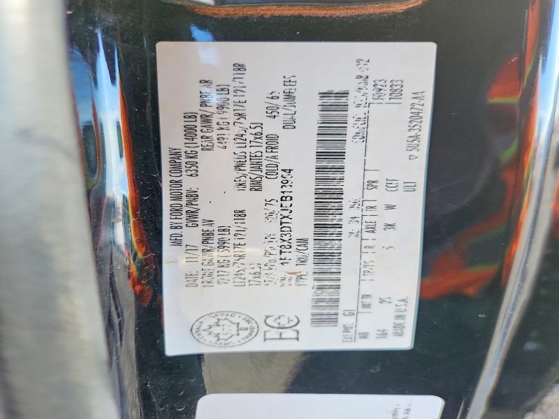 Продаж на аукціоні авто 2018 Ford F350, vin: 1FT8X3DTXJEB13964, номер лоту: 70127406