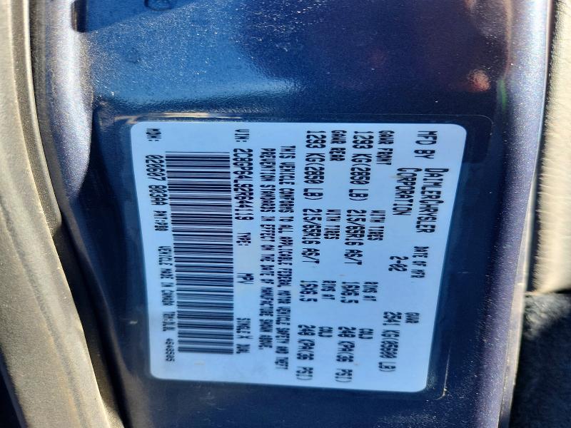 Продажа на аукционе авто 2002 Chrysler Town & Country, vin: 2C8GP64L92R644119, номер лота: 67992596