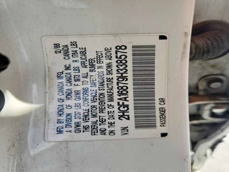 Продаж на аукціоні авто 2009 Honda Civic, vin: 2HGFA16879H338578, номер лоту: 70436406