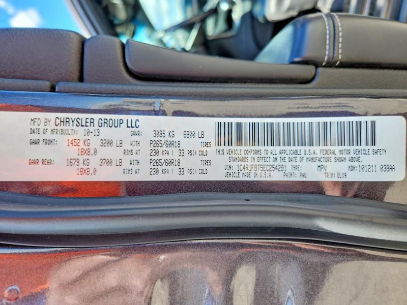 67324466 :رقم المزاد ، 1C4RJFBT5EC254291 vin ، 2014 Jeep Grand Cherokee مزاد بيع