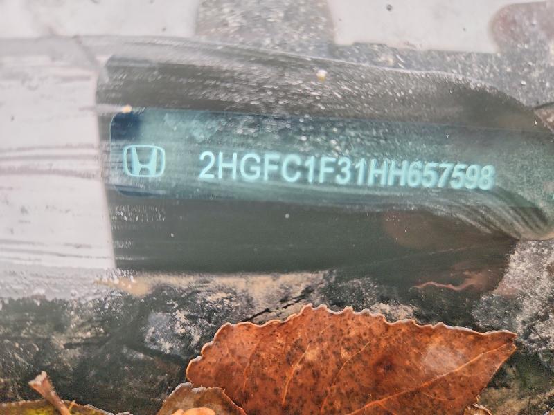 2017 Honda Civic მანქანა იყიდება აუქციონზე, vin: 2HGFC1F31HH657598, აუქციონის ნომერი: 67055376