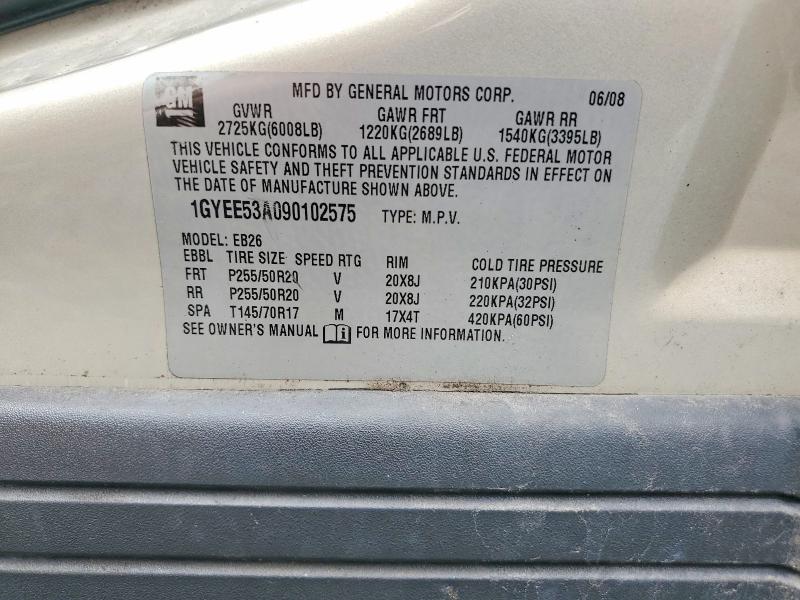 Aukcja sprzedaży 2009 Cadillac Srx, vin: 1GYEE53A090102575, numer aukcji: 69332016