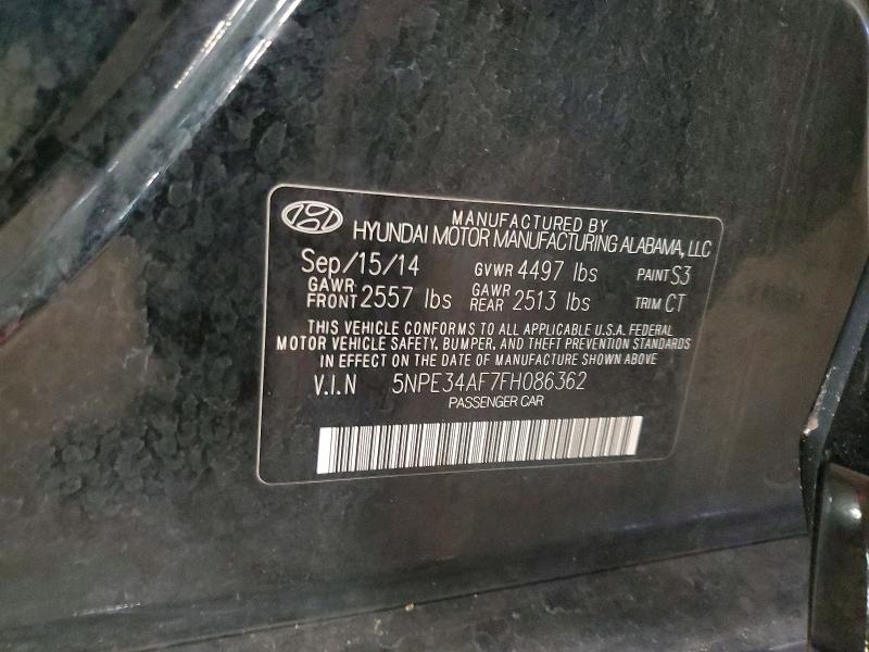 Aukcja sprzedaży 2015 Hyundai Sonata, vin: 5NPE34AF7FH086362, numer aukcji: 70020166