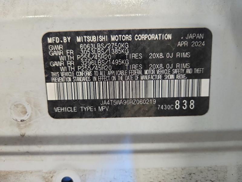 Продажа на аукционе авто 2024 Mitsubishi Outlander, vin: JA4T5WA96RZ060219, номер лота: 68188186
