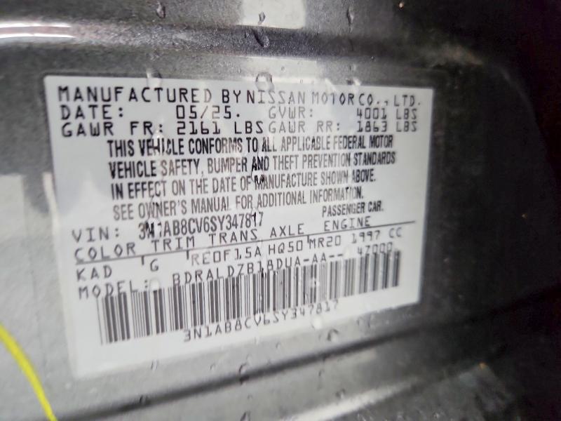70322856 :رقم المزاد ، 3N1AB8CV6SY347817 vin ، 2025 Nissan Sentra مزاد بيع