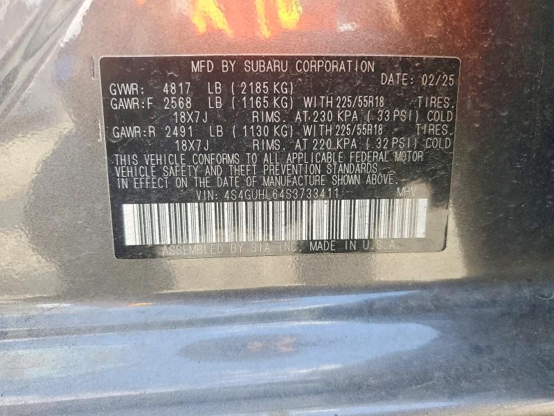 Aukcja sprzedaży 2025 Subaru Crosstrek, vin: 4S4GUHL64S3733411, numer aukcji: 67416516