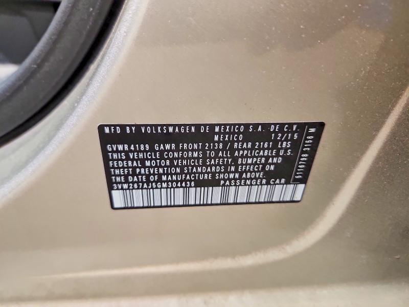 Aukcja sprzedaży 2016 Volkswagen Jetta, vin: 3VW267AJ5GM304436, numer aukcji: 68676516