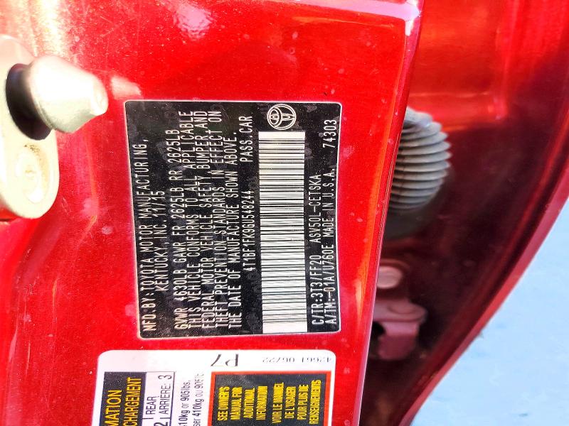 2016 Toyota Camry მანქანა იყიდება აუქციონზე, vin: 4T1BF1FK9GU548244, აუქციონის ნომერი: 70425506