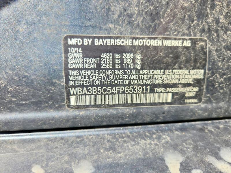 68848086 :رقم المزاد ، WBA3B5C54FP653911 vin ، 2015 Bmw 328 مزاد بيع