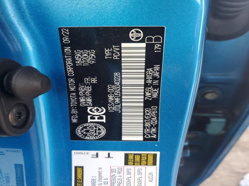 Aukcja sprzedaży 2022 Toyota Prius, vin: JTDL9MFU5N3040228, numer aukcji: 67811096