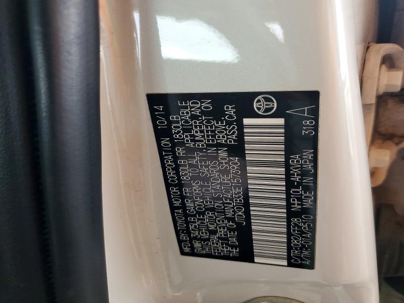 69224436 :رقم المزاد ، JTDKDTB33E1573904 vin ، 2014 Toyota Prius C مزاد بيع