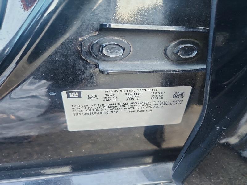 2017 Chevrolet Malibu მანქანა იყიდება აუქციონზე, vin: 1G1ZJ5SU3HF101312, აუქციონის ნომერი: 67175806
