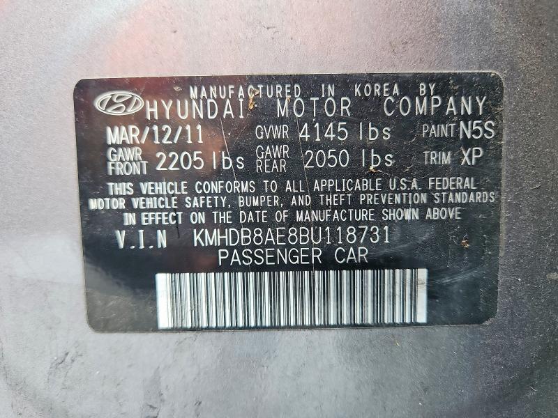 Aukcja sprzedaży 2011 Hyundai Elantra Touring, vin: KMHDB8AE8BU118731, numer aukcji: 67811286