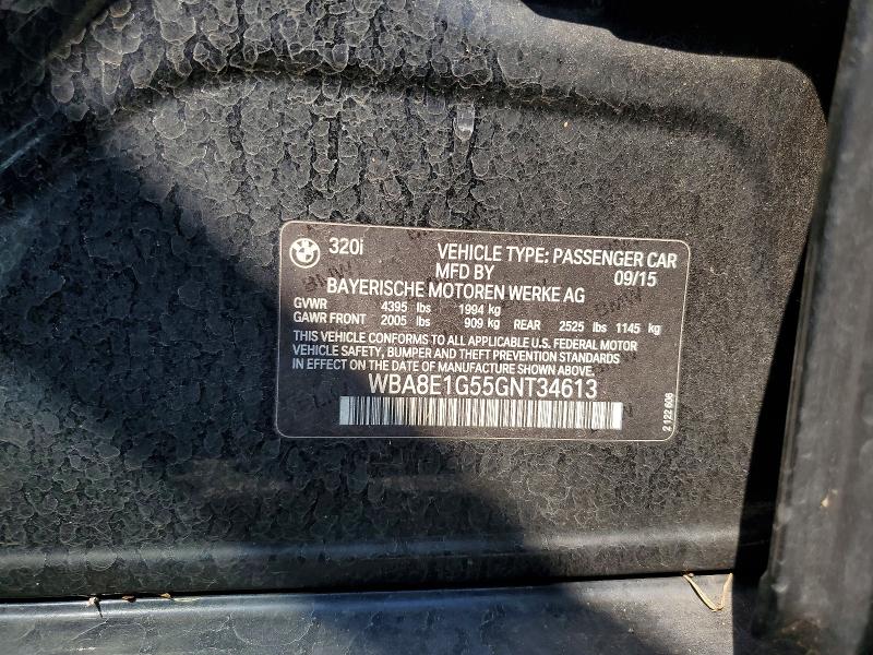 Продажа на аукционе авто 2016 Bmw 320, vin: WBA8E1G55GNT34613, номер лота: 67378086