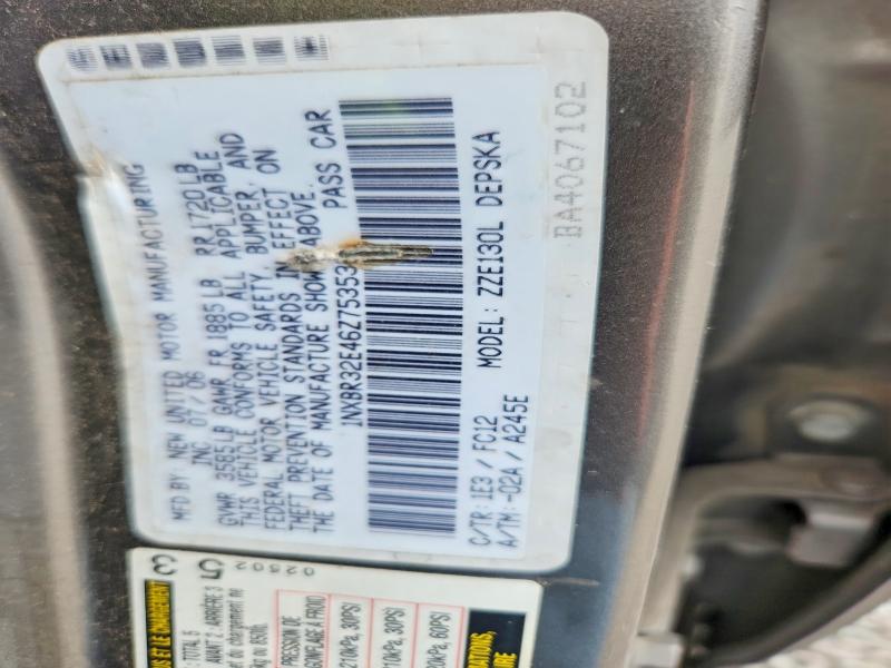 68834356 :رقم المزاد ، 1NXBR32E46Z753536 vin ، 2006 Toyota Corolla مزاد بيع
