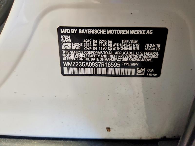 2025 Mini Countryman მანქანა იყიდება აუქციონზე, vin: WMZ23GA09S7R16595, აუქციონის ნომერი: 68775206