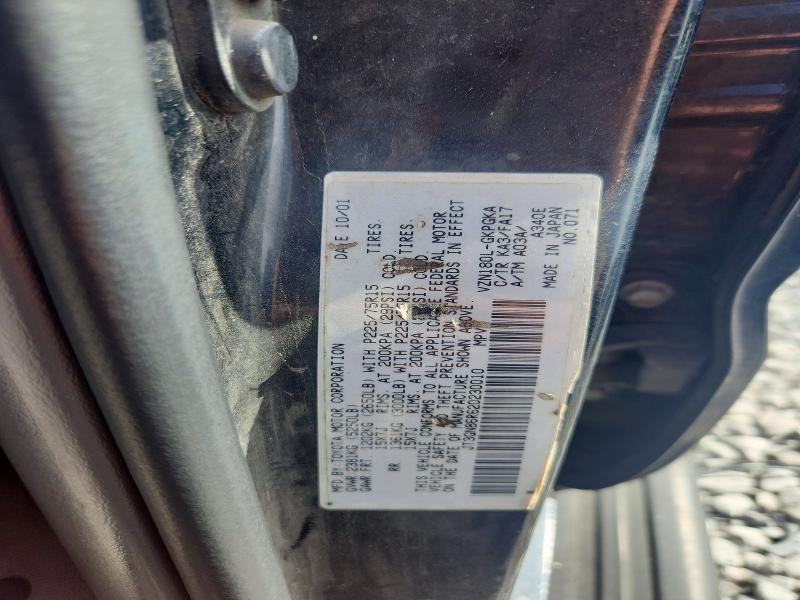 Продаж на аукціоні авто 2002 Toyota 4runner, vin: JT3GN86R620230010        , номер лоту: 68970506
