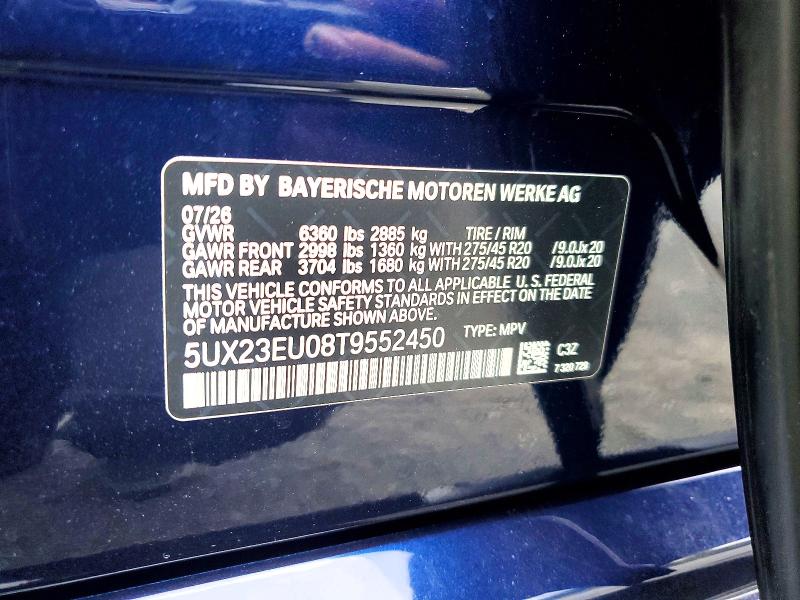 Aukcja sprzedaży 2026 Bmw X5, vin: 5UX23EU08T9552450, numer aukcji: 68961606