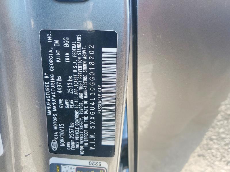 Aukcja sprzedaży 2016 Kia Optima, vin: 5XXGU4L30GG018202, numer aukcji: 69695606